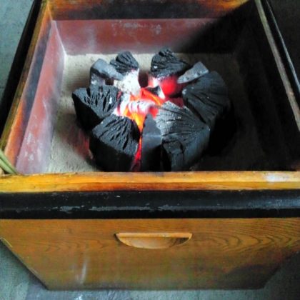 お客様の火鉢