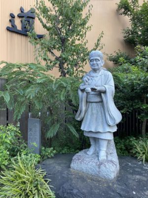 千住大橋と松尾芭蕉