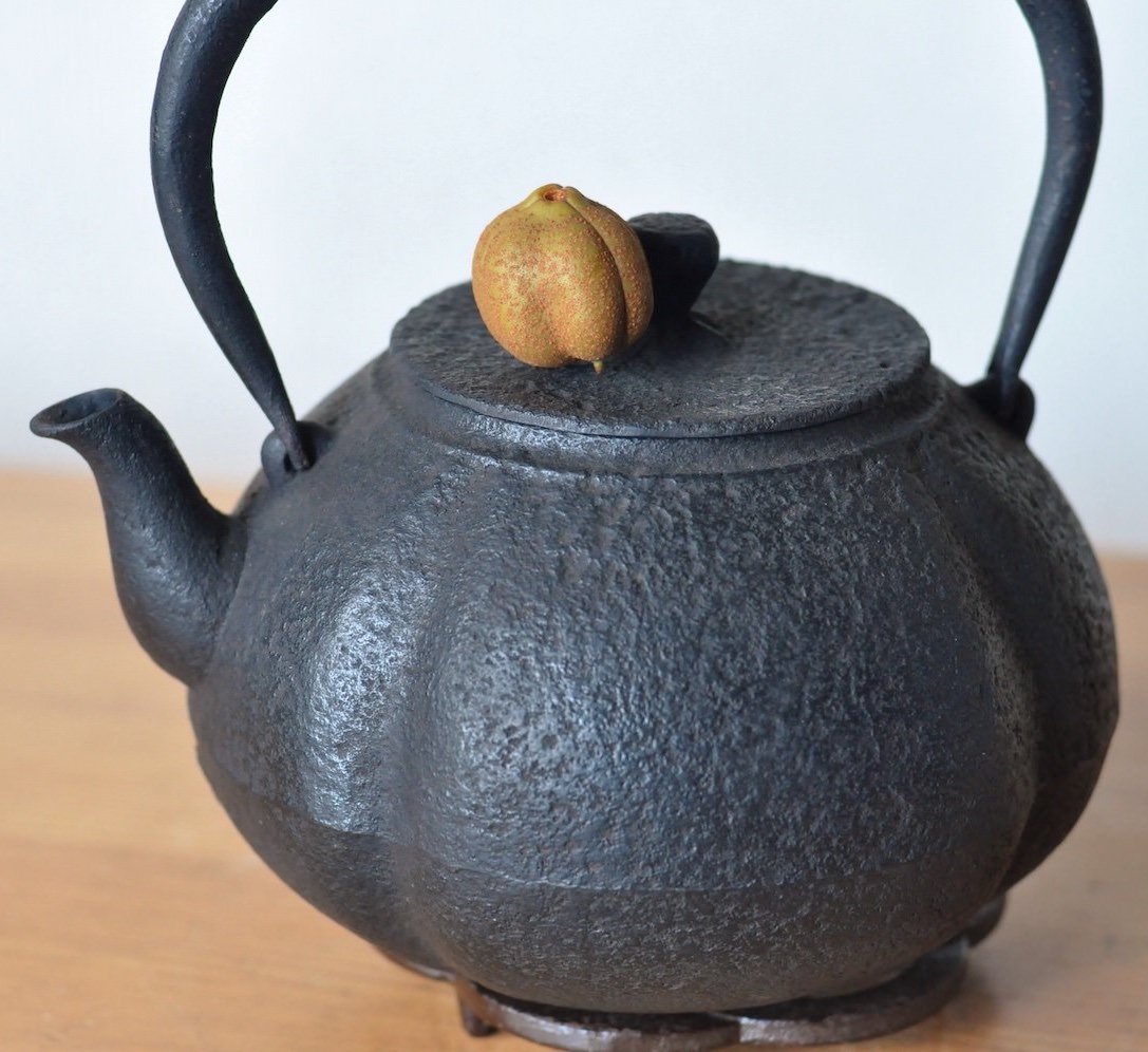 1960年代　秀仙作　阿古陀鉄瓶2種