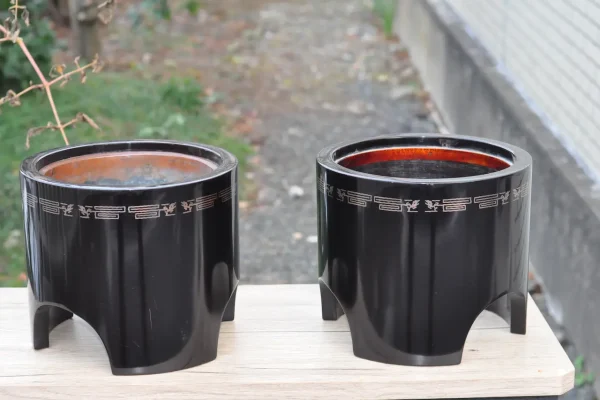 昭和前期　漆塗りの火箸（茶道具）の画像　兵庫県で買取品
