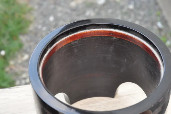 昭和前期　漆塗りの火箸（茶道具）の画像
