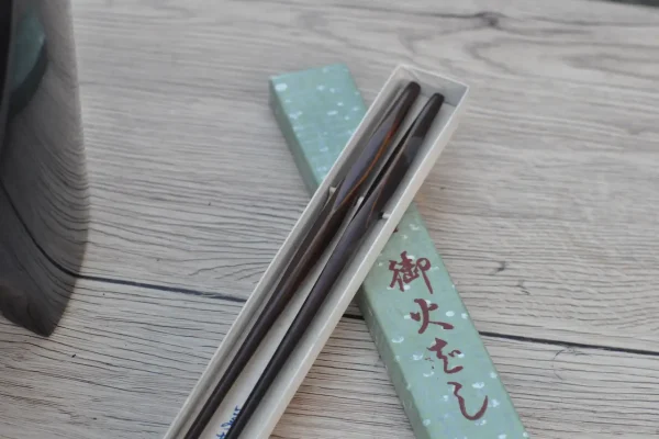 昭和前期　漆塗りの火箸（茶道具）の画像　買い取り品