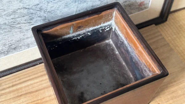 黒檀の手炙り火鉢　昭和20〜30年の画像