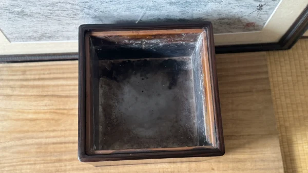 黒檀の手炙り火鉢　昭和20〜30年の画像