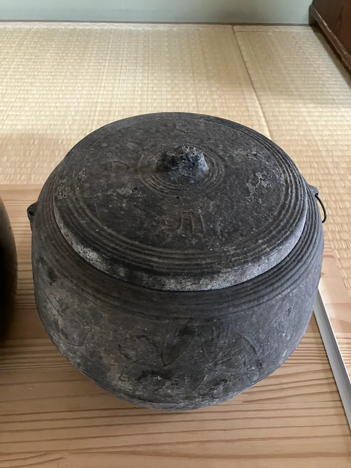 黒檀の火鉢のフルセット 掛軸までのオール - 画像 (4)