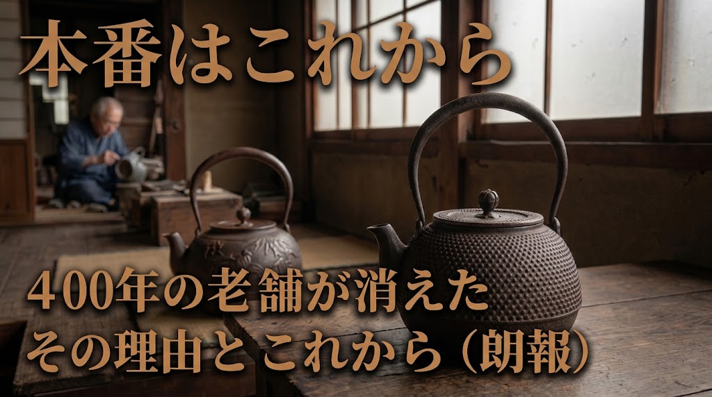 保寿堂の消滅にみる鉄瓶業界のこれから