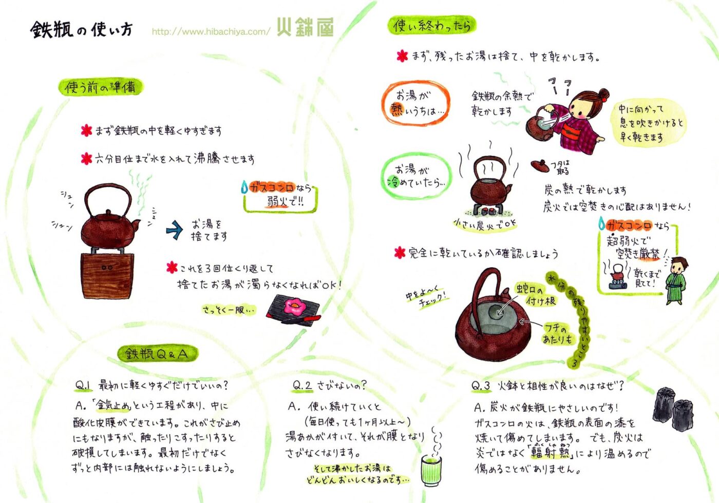 鉄瓶の使い方PDF